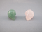 AV-RQ-B-4-TS : TRINITY SHASTA Dark Aventurine & Rose Quartz Crystal Skull Bead Set