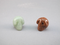 AV-GS-B-4-TS : TRINITY SHASTA Light Aventurine & Goldstone Crystal Skull Bead Set