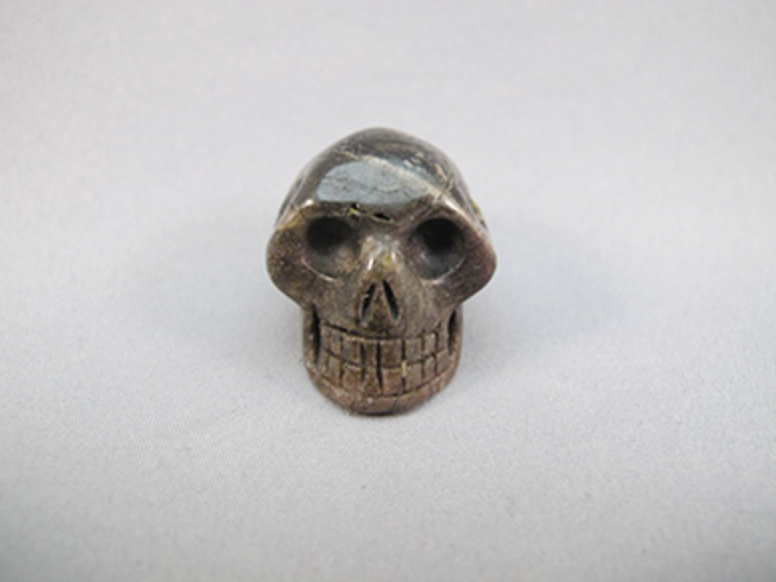 A-BT-S-25-p : Adoption Black & Pink Tourmaline Crystal Skull