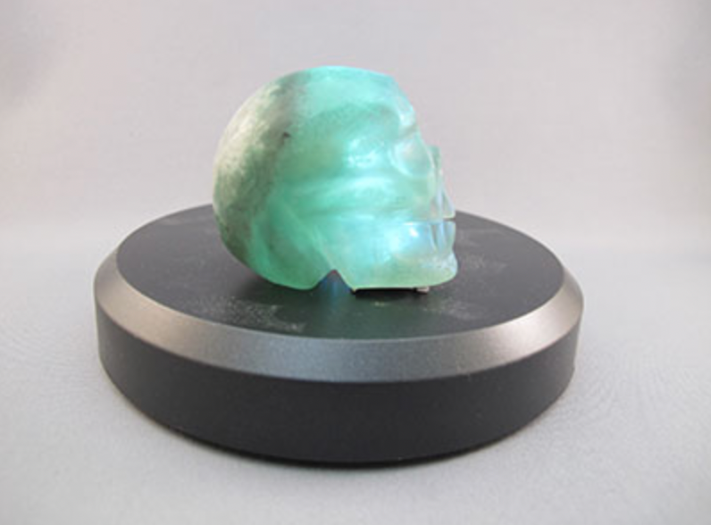 A-F-S-111 : Adoption Green Fluorite Crystal Skull