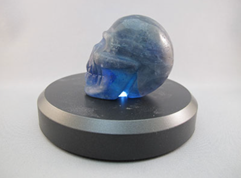 A-F-M-198 : Adoption Blue and Purple Fluorite Crystal Skull